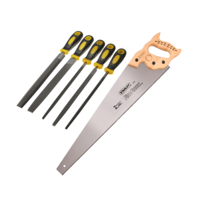 Hand file and saws